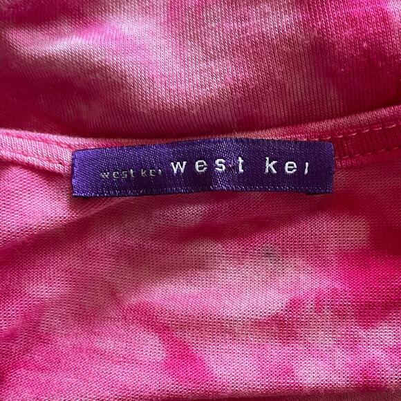 West Kei Pink Tie Dye Racer Back Maxi Dress Size S - Picture 4 of 7